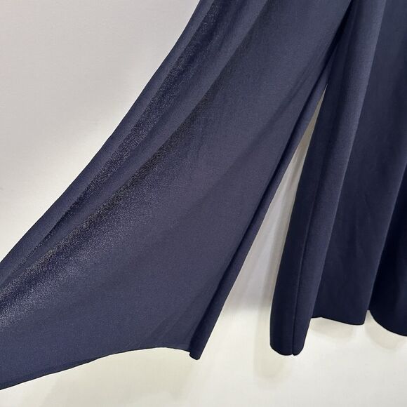 Zara Knit Cape Dress S Navy Blue‎ Party Trendy Sleeveless Classic Cocktail NEW - Picture 7 of 12